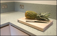 GlassEco Recycled worktops.